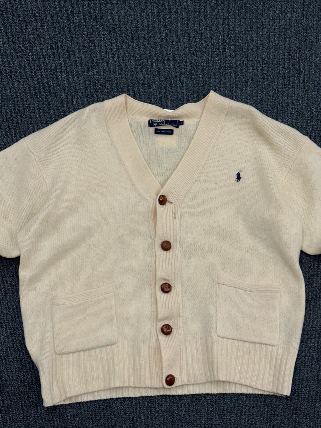 L)폴로 랄프로렌 스몰포니 가죽버클 울 브이넥 가디건 상품이미지3