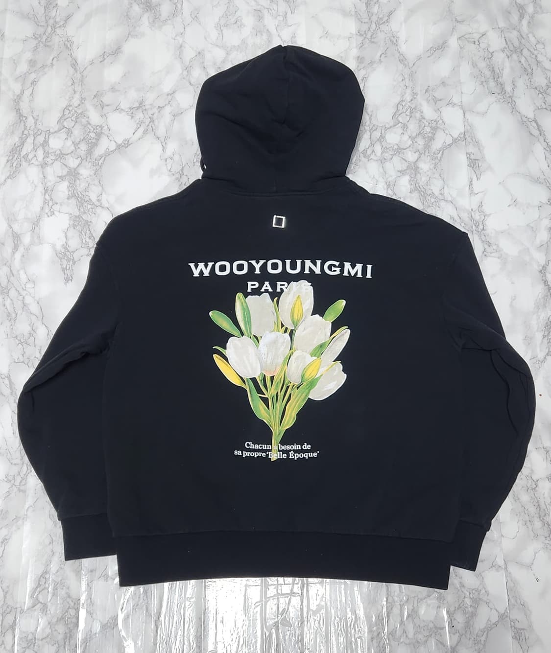 우영미 22ss 플라워 빅로고 후드티 46사이즈 상품이미지1
