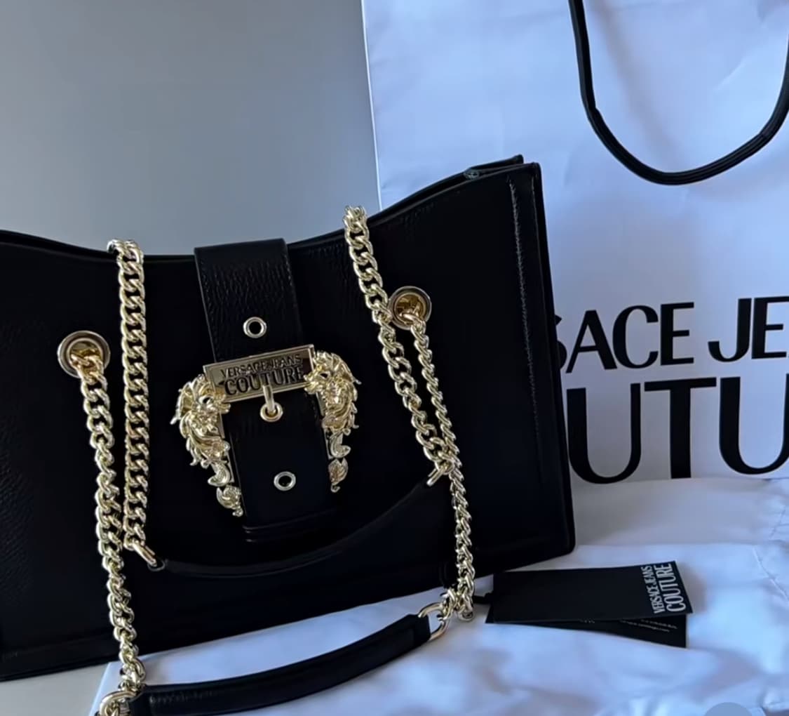 베르사체 진 쿠튀르 블랙 토트백 상품이미지2