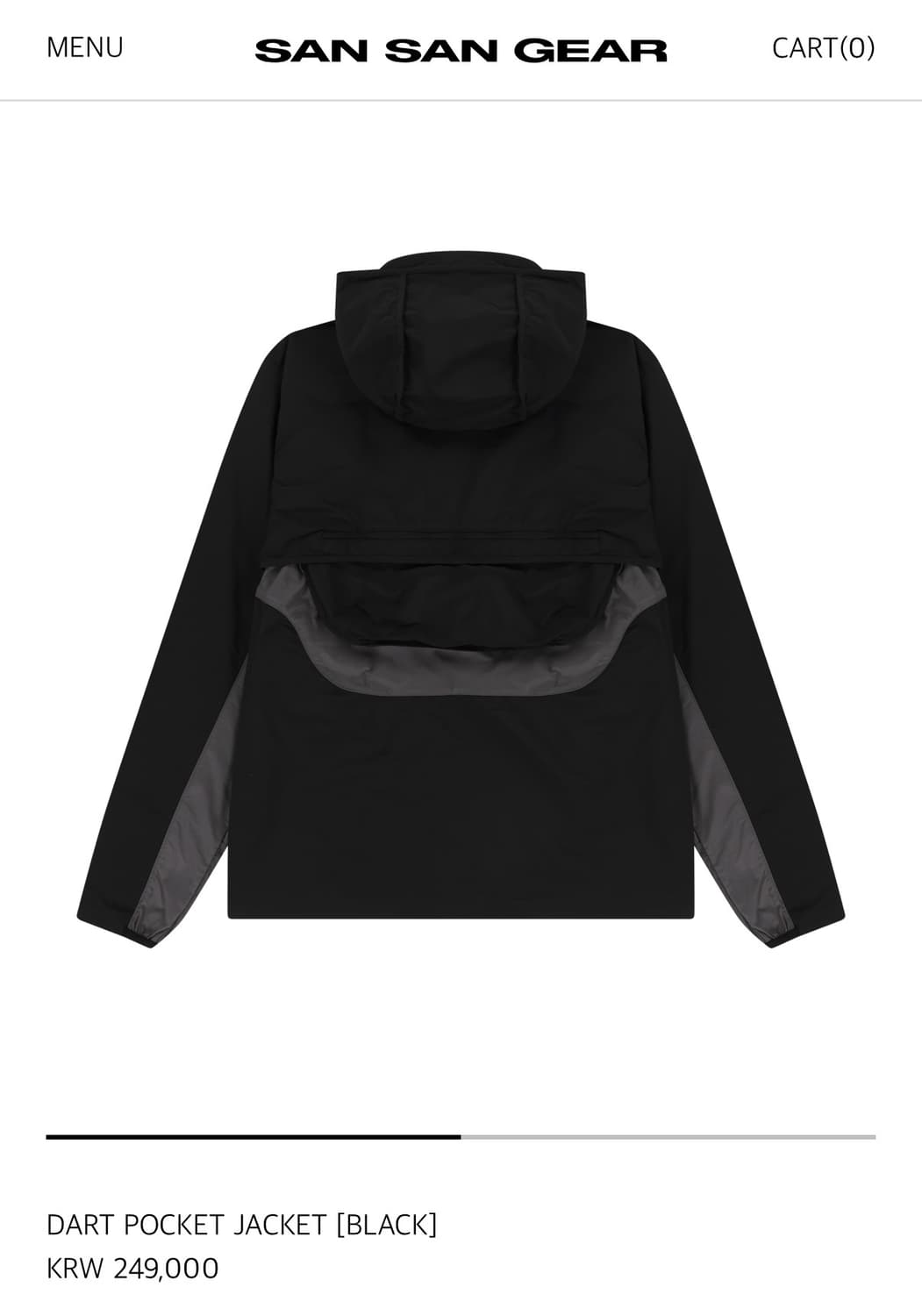 산산기어 24FW DART POCKET JACKET [BLACK] 2 상품이미지2