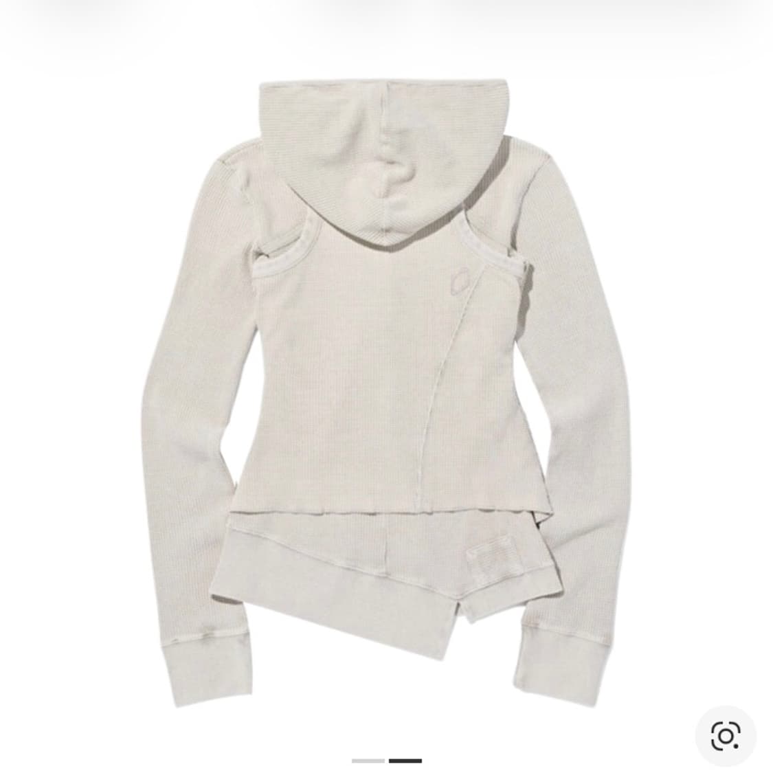 미스치프 레이어드 와플 후드 세트 블리치드 베이지 상품이미지2