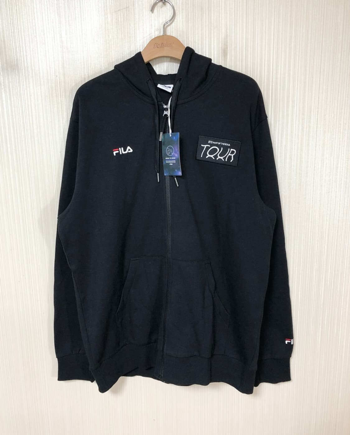 필라X방탄소년단 BTS 맵 오브더 소울투어 BTS CREW 후드집업XXL 상품이미지1