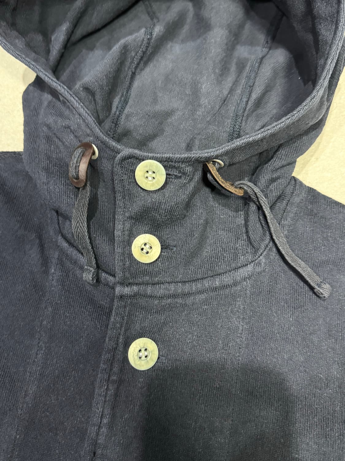 2012 꼼데가르송 아카이브 단추 버튼 업 후드 자켓 후드티 상품이미지2