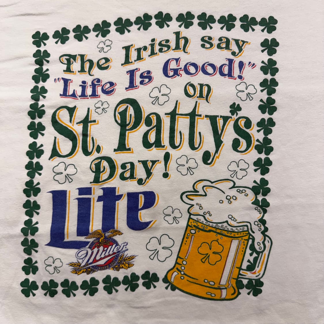 90s Vintage Miller Lite Beer Tshirt 상품이미지2