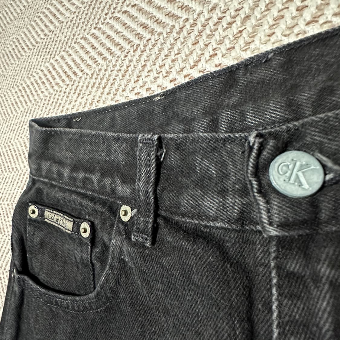 CALVIN KLEIN usa made black denim jeans 상품이미지3