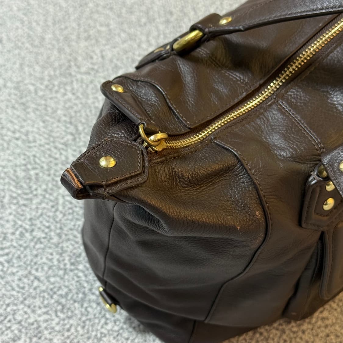 코치 가죽 토트백 브라운 상품이미지7