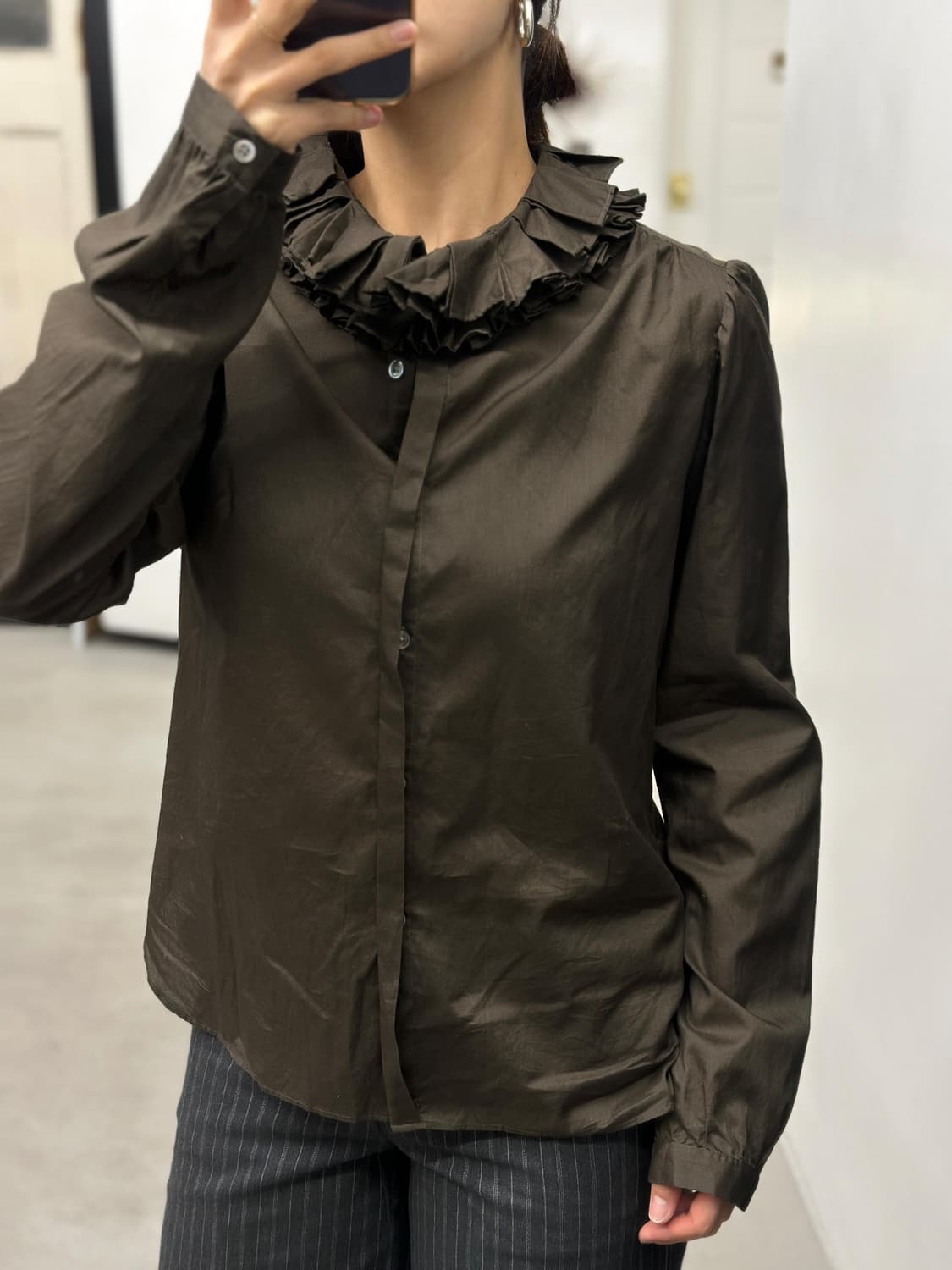 마가렛 호웰 프릴 셔츠 상품이미지5