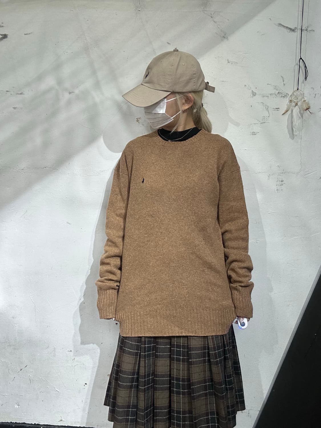 90s 폴로 베이지 울 니트 100 상품이미지2