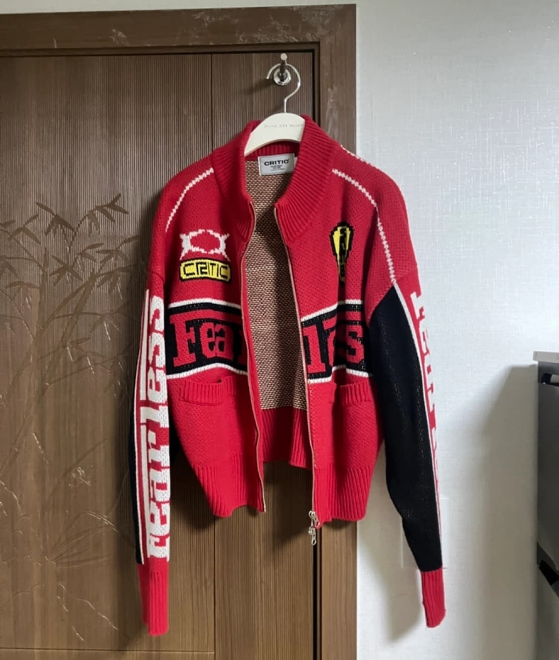 크리틱 레이싱 집업 니트 S 상품이미지5