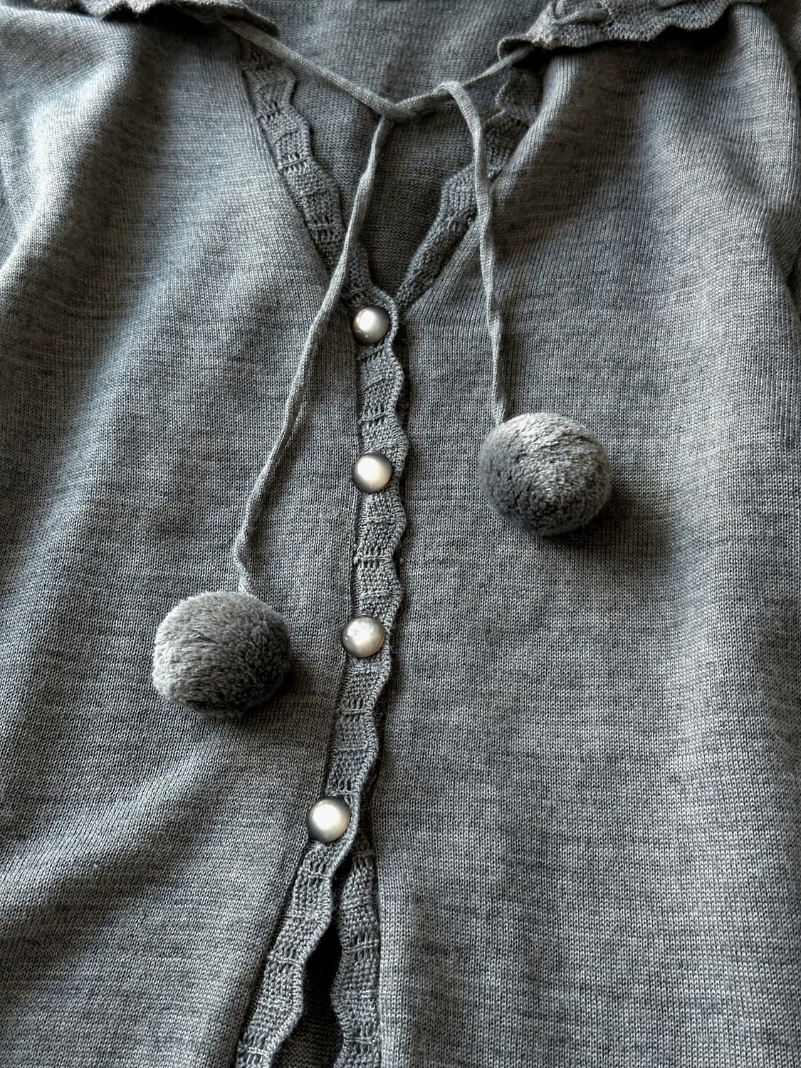 Design high gauge hooded long knit top 상품이미지3