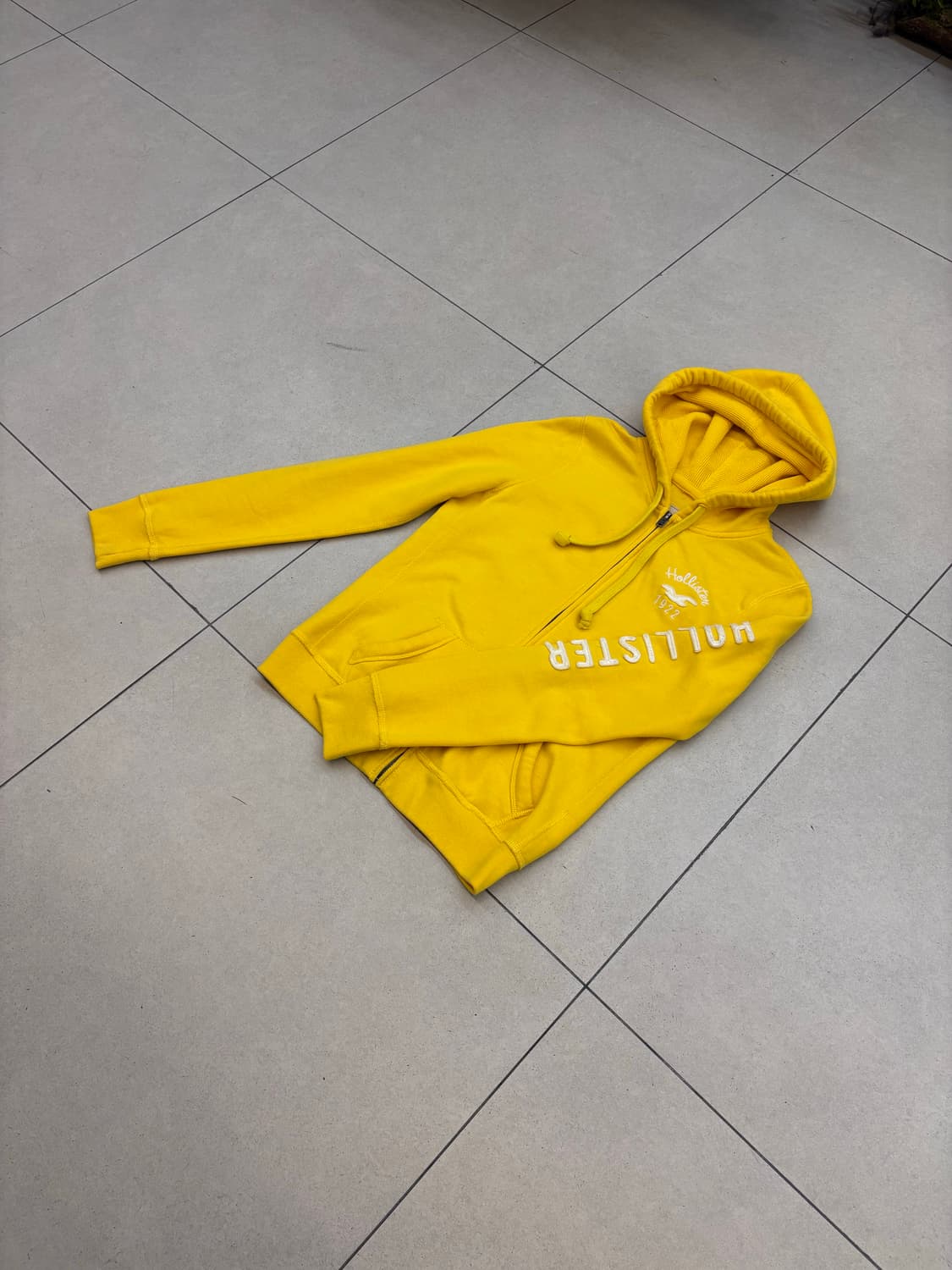 홀리스터 후드집업 옐로우 상품이미지3