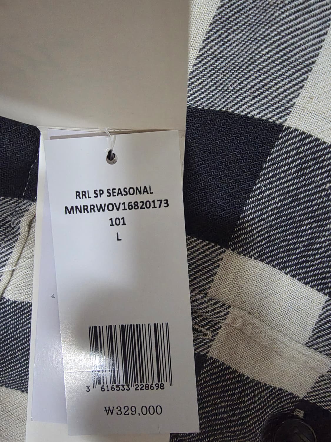 RRL 더블알엘 버팔로 체크 워크셔츠 L사이즈 상품이미지3