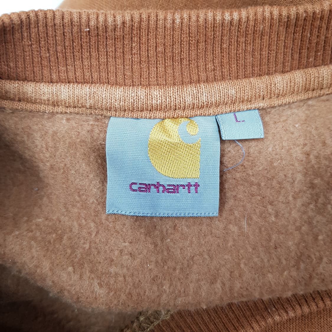 Carhartt 칼하트  로고 프린트 기모 맨투맨 L사이즈 상품이미지5