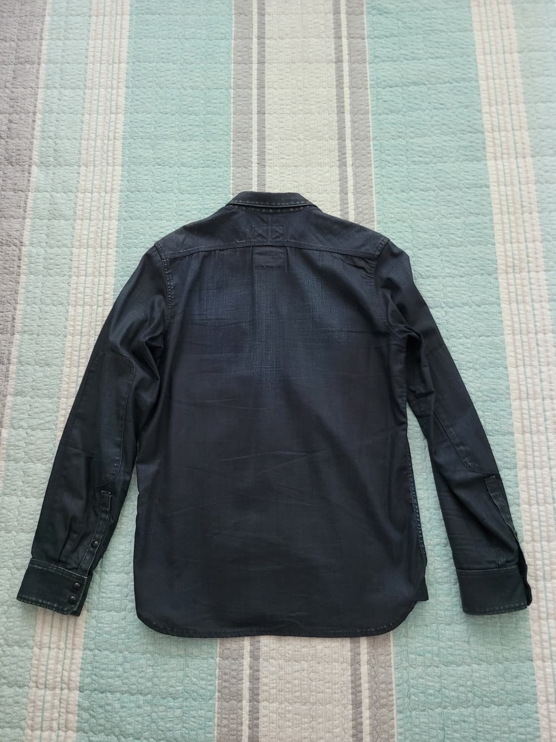 지스타로우 G star raw essential 에센셜 블랙코팅 데님셔츠 상품이미지10