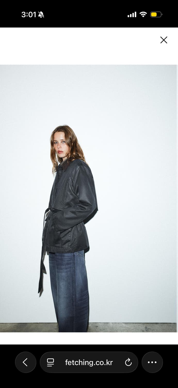 자라 골덴 카라 왁스드 자켓L 상품이미지2