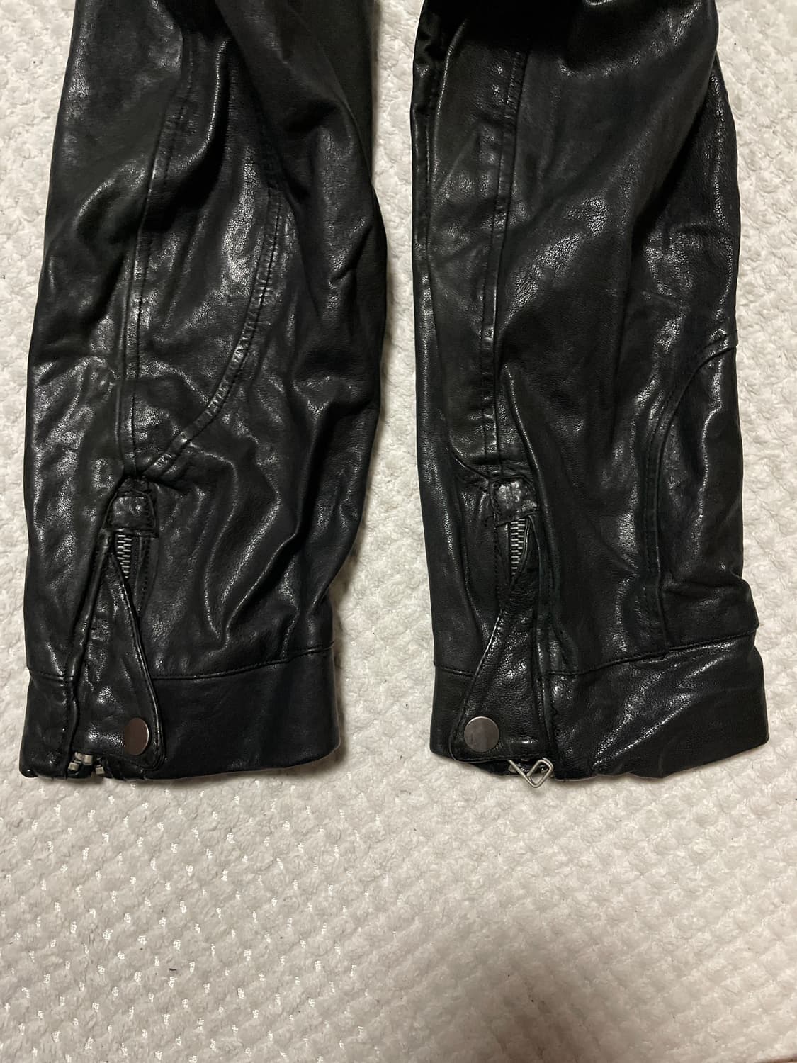 광희시장 웨스턴 무드 램스킨 양가죽 레더 자켓 상품이미지7