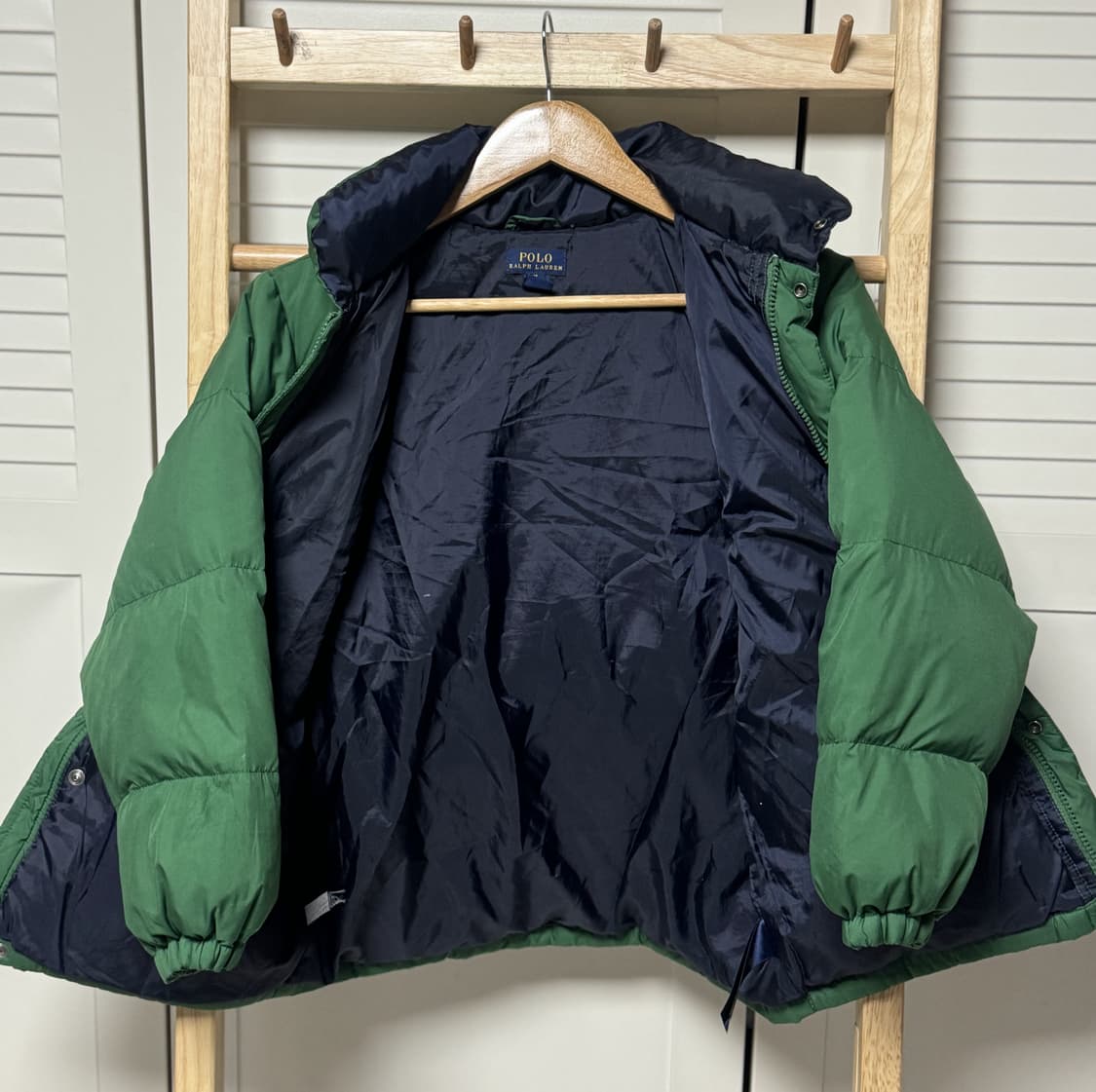 폴로 랄프로렌 아동 10-12 그린 패딩 자켓 상품이미지5