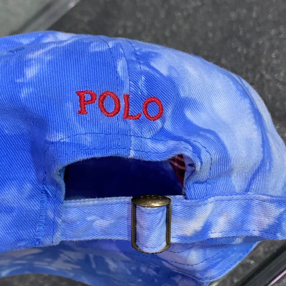 폴로 랄프로렌의 블루 타이 다이 코튼 볼캡 B3811 상품이미지4