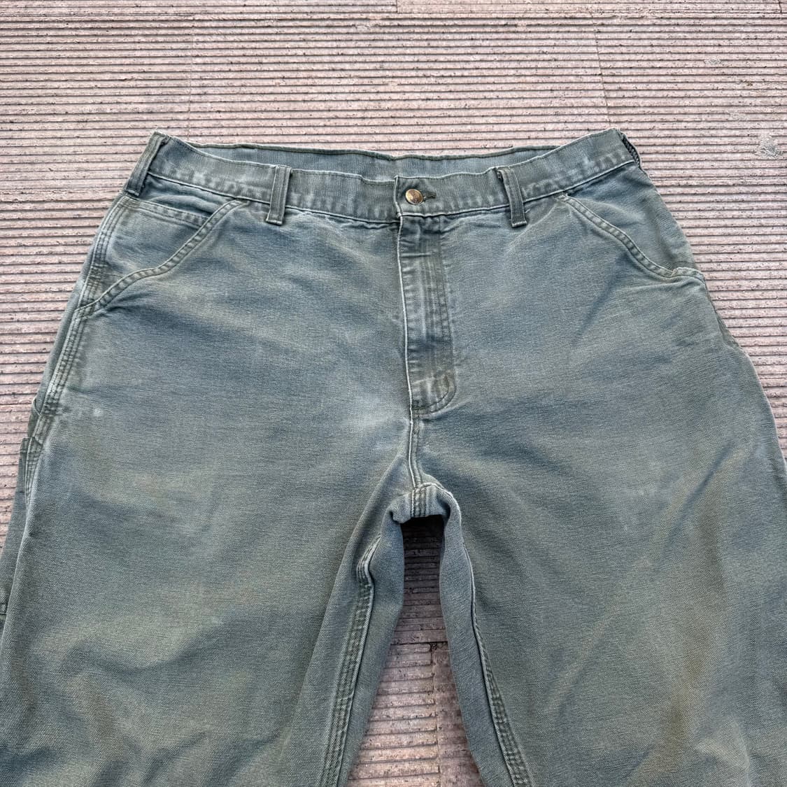 빈티지 칼하트 싱글니 B11 Mos 모스 카펜터 팬츠 상품이미지4