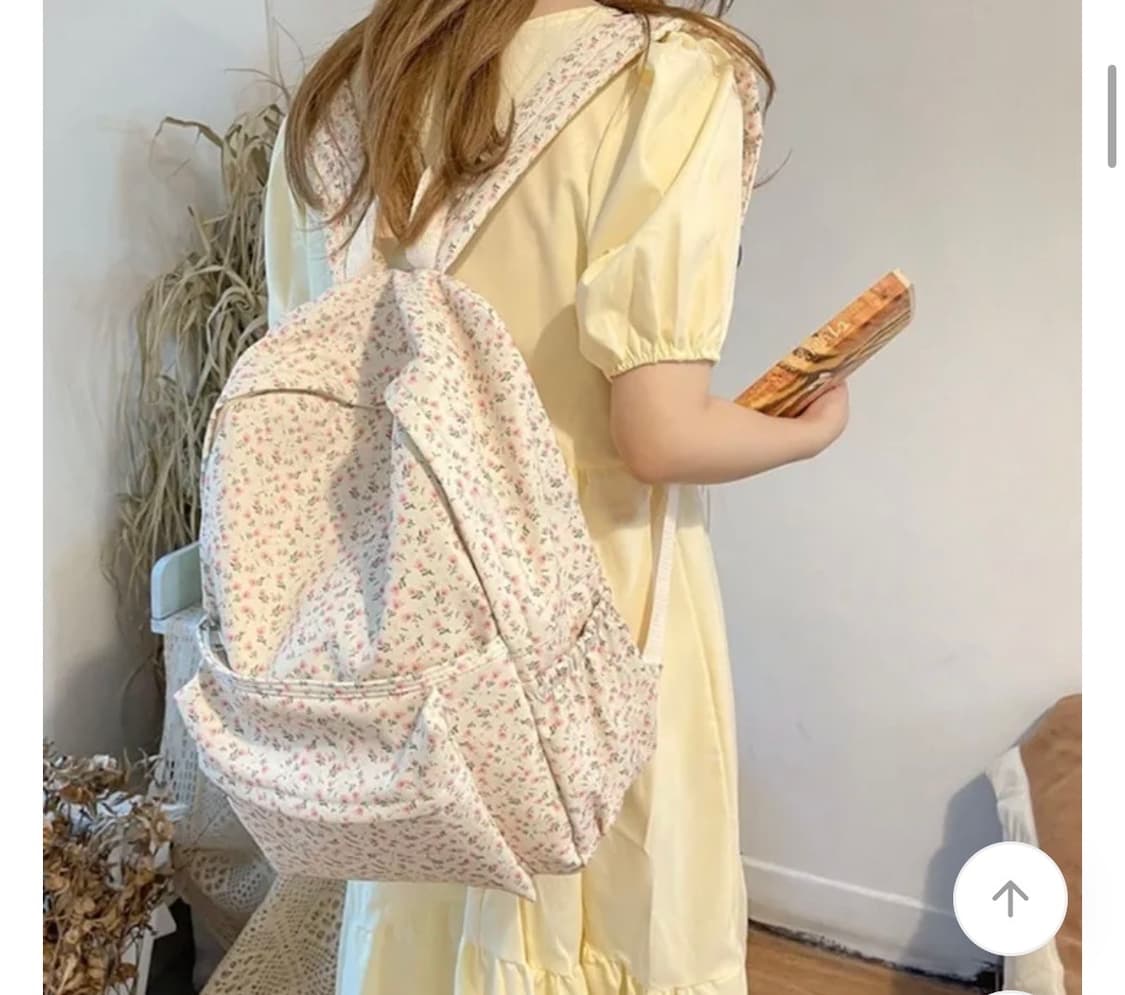 빈티지 플라워 보부상 백팩 상품이미지3