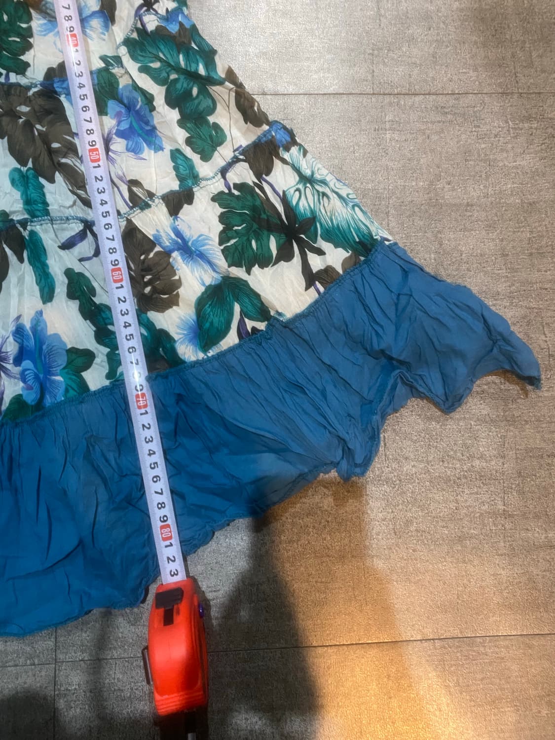 일본빈티지 달천깔페어리 인어공주보헤미안 퍼퓰럼롱스커트 상품이미지3