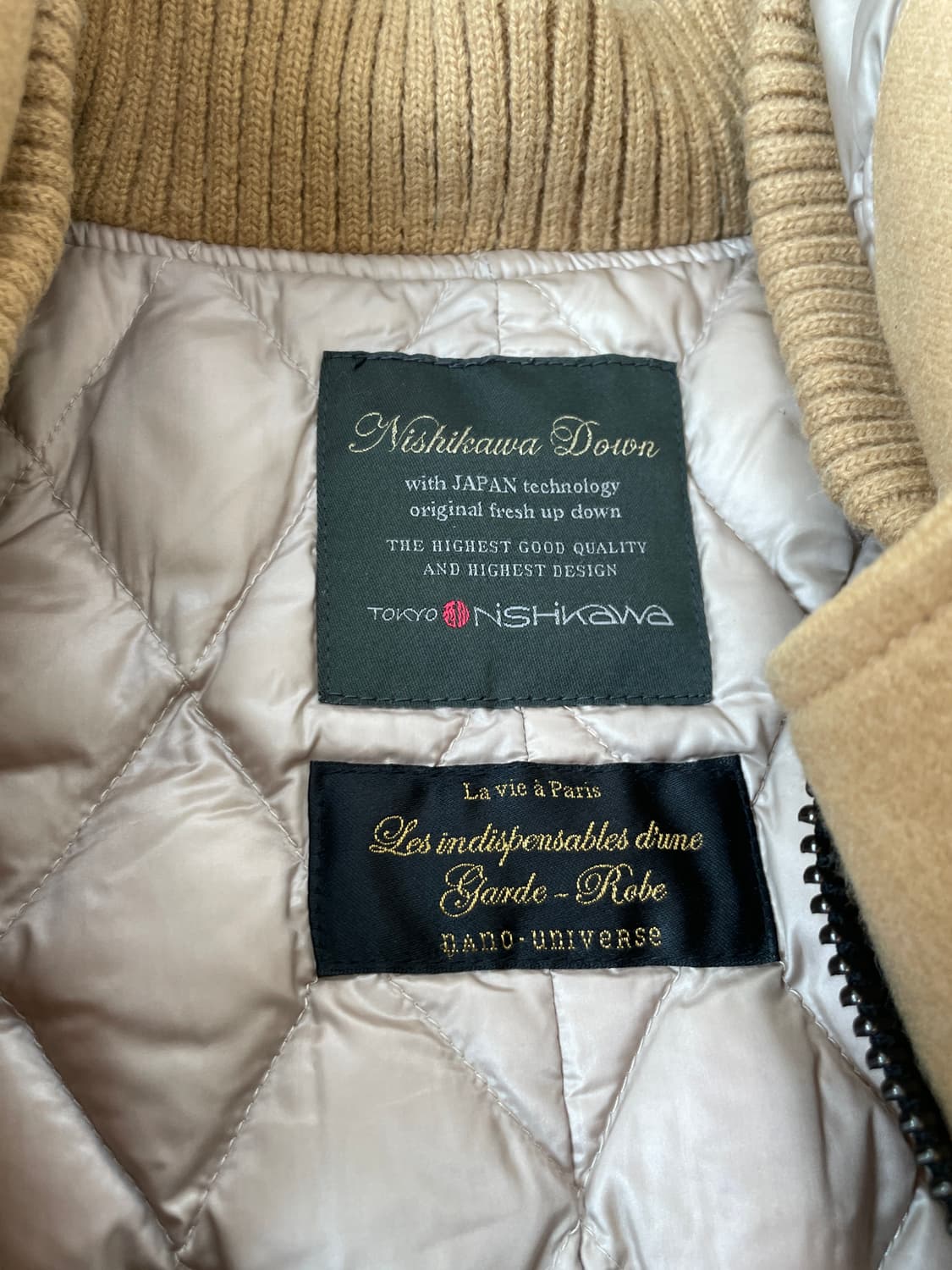 니시가와 x 나노유니버스 다운 더플코트 J03787 상품이미지5