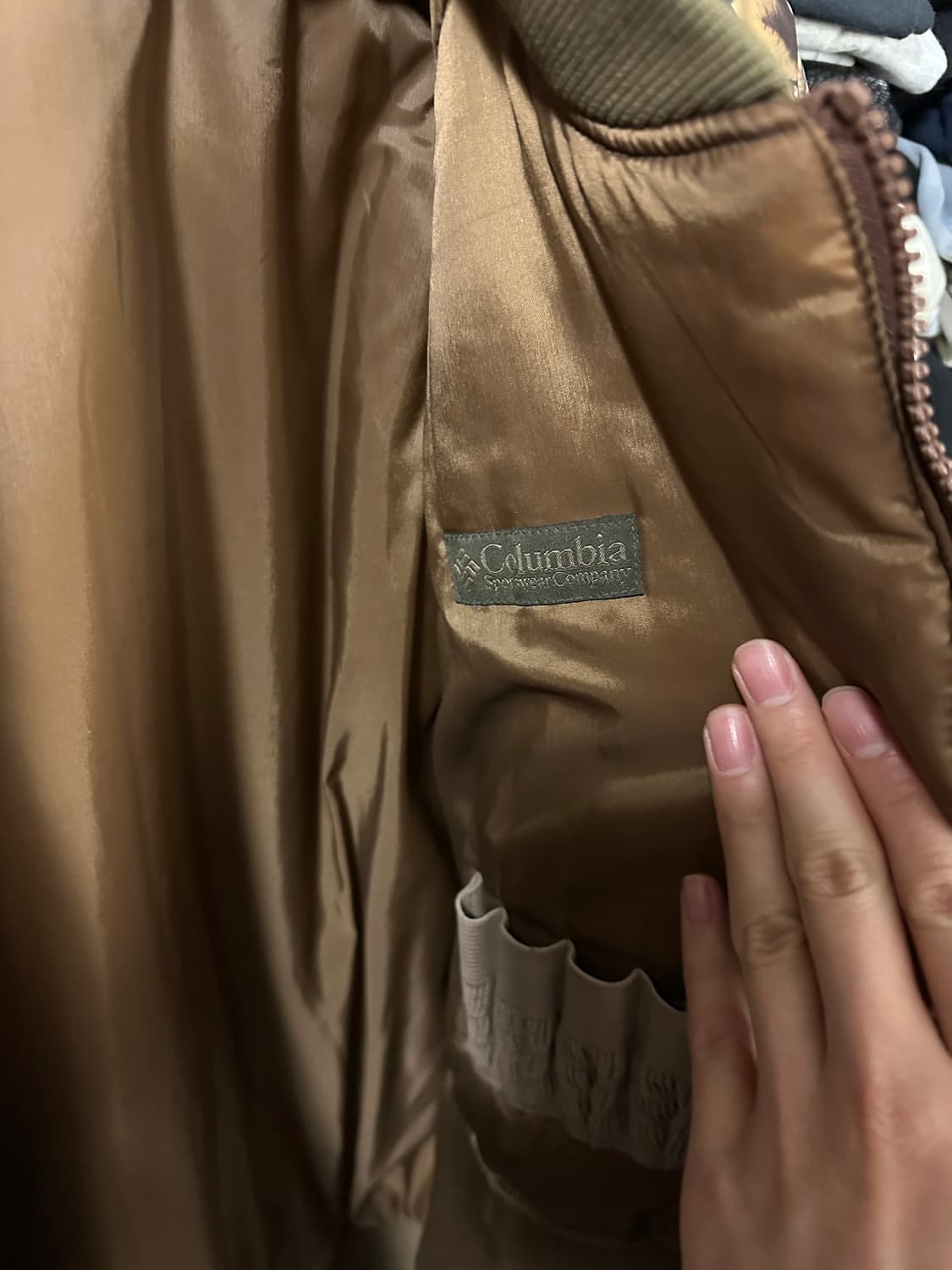 컬럼비아 리버시블 리얼트리 Ma-1 푸퍼 상품이미지7