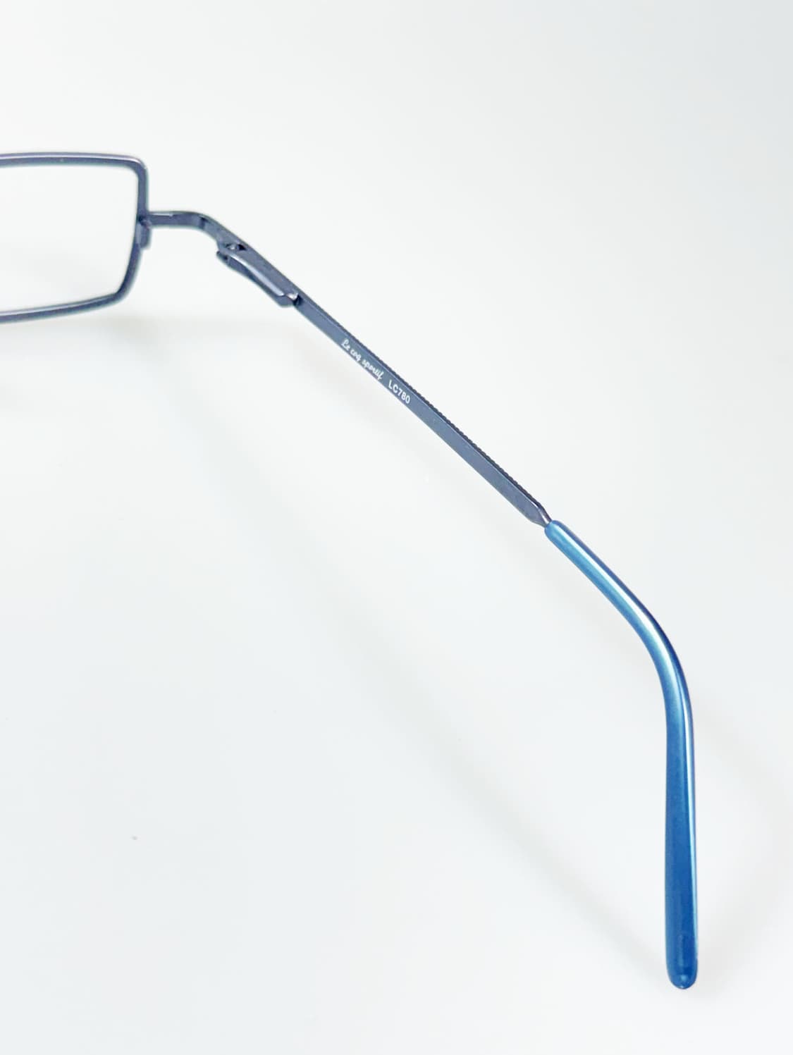 90s Le Coq Sportif 블루 메탈 슬림 스퀘어 빈티지 안경 상품이미지6