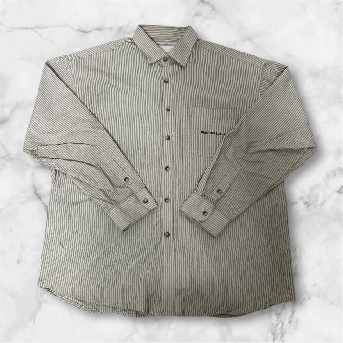 Diamond layla - 디테일 스트라이프 셔츠 상품이미지1