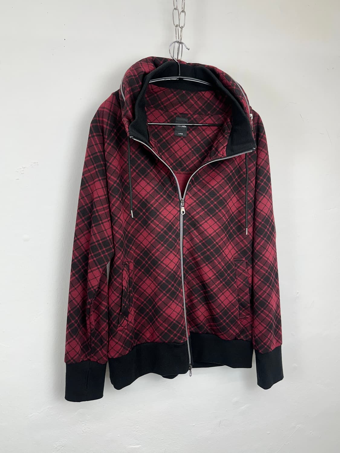 Plus 0ne Bono Check High Neck 2way Zip U 상품이미지7