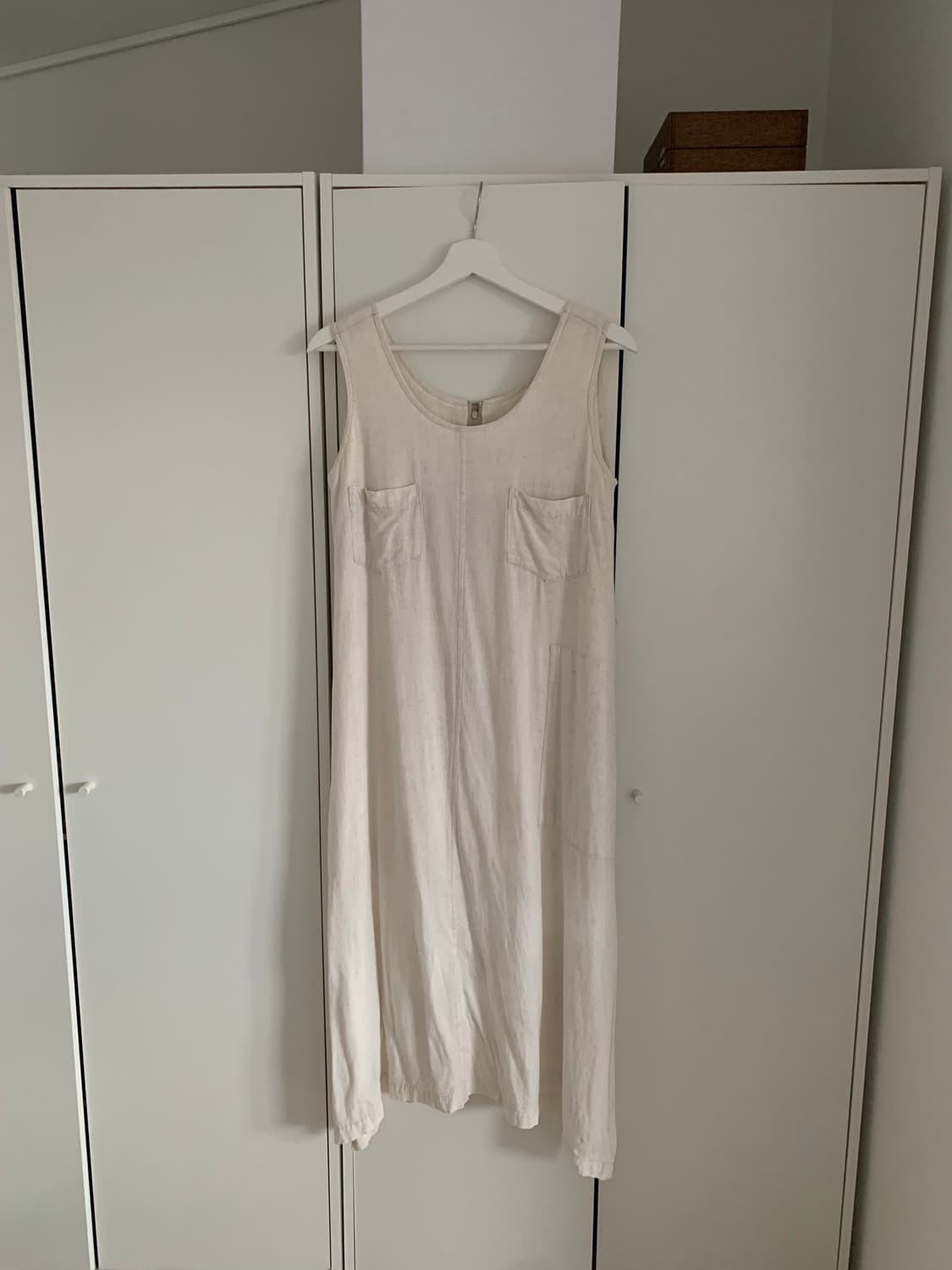 린넨 에이프런 원피스 상품이미지1