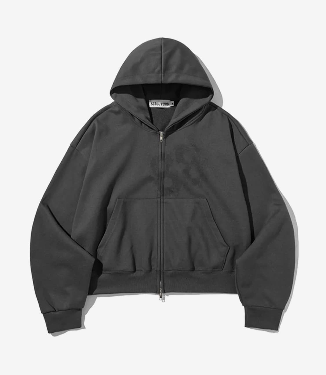 스켈리웩 88크롭 후드집업 차콜 판매합니다 상품이미지4