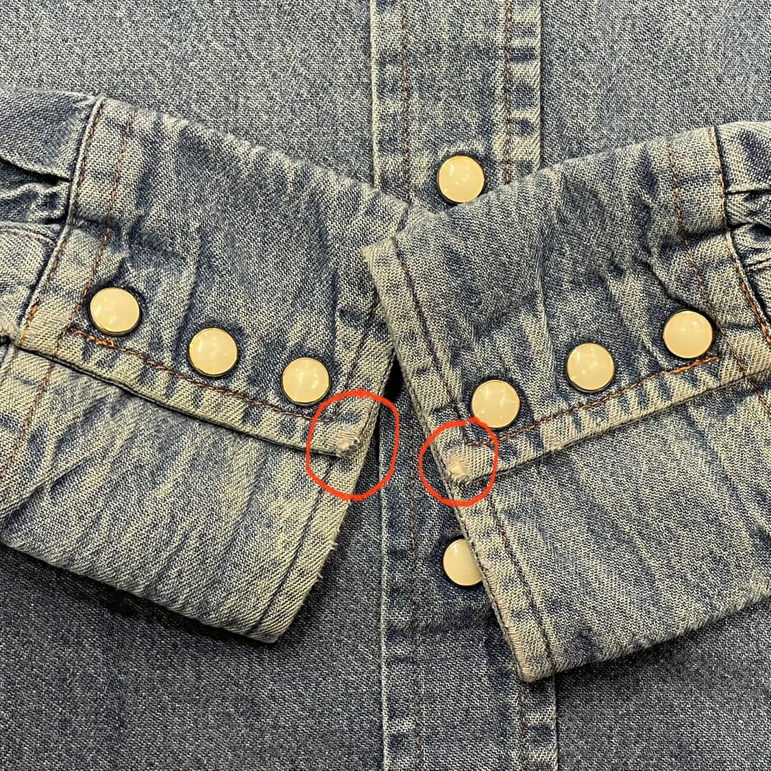90‘s Wrangler 랭글러 웨스턴 데님 셔츠 상품이미지6