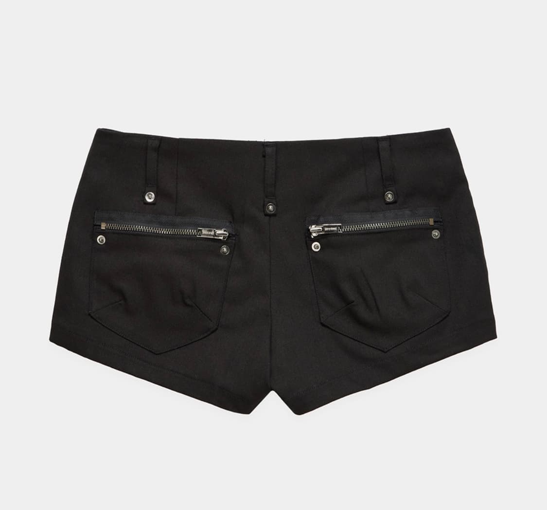 에트오소메 napoleon diagonal zipper short 숏팬츠 상품이미지2