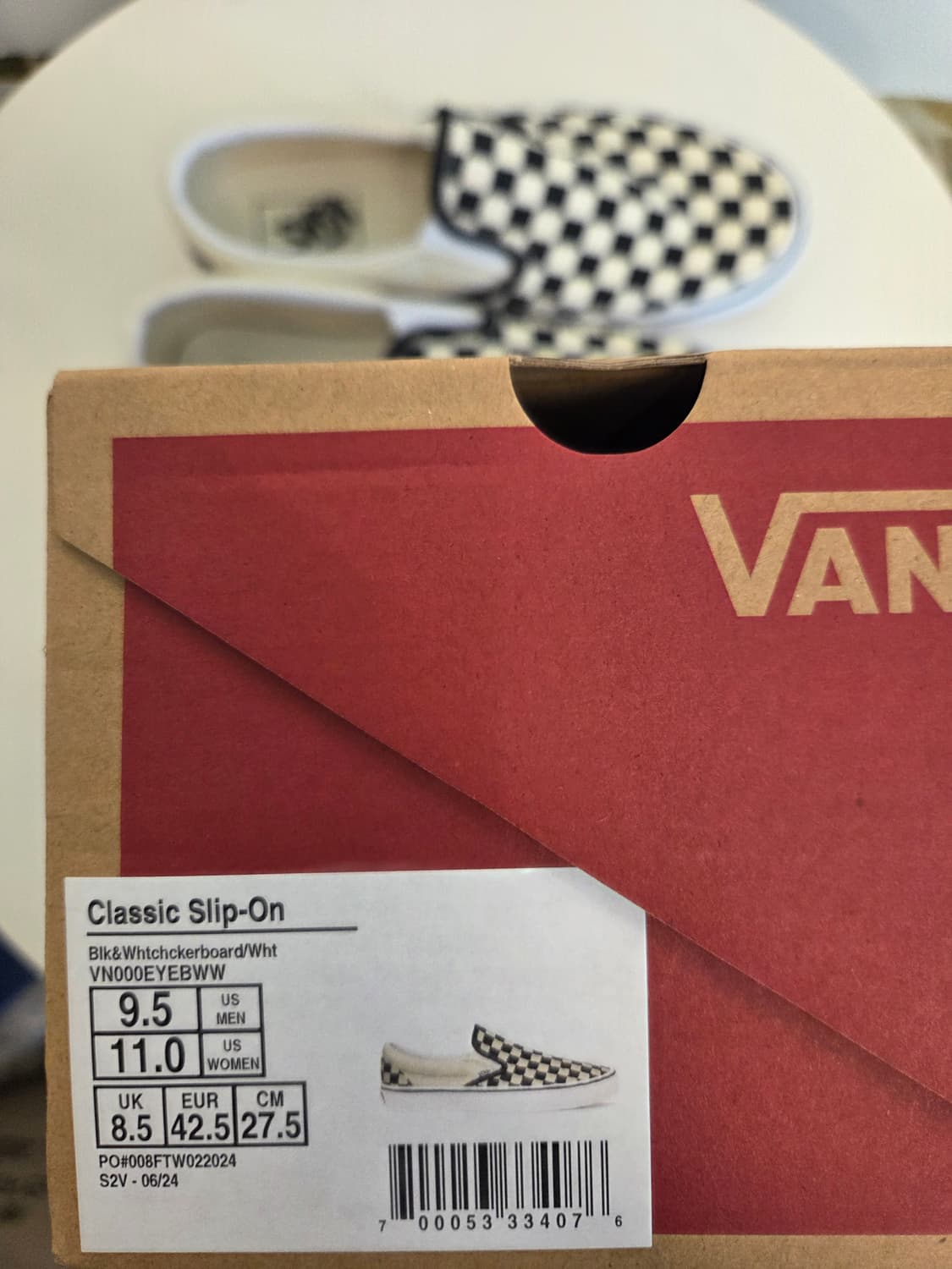 반스 클래식 슬립온 체커보드(새상품)🏁 상품이미지9