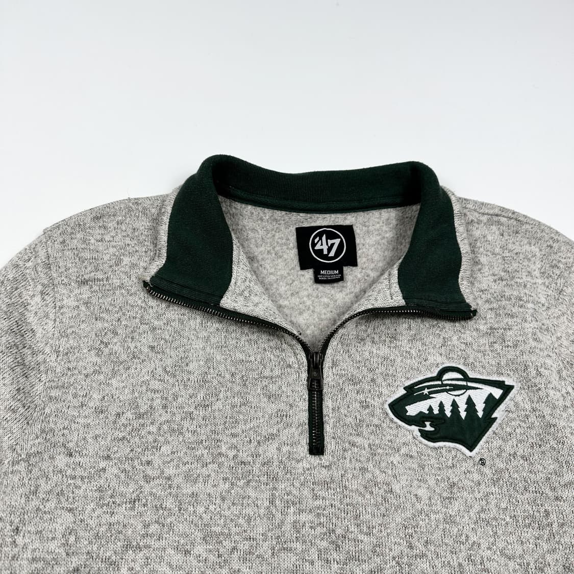 47브랜드 nhl 미네소타 와이드 반집업 맨투맨 (M) 상품이미지1