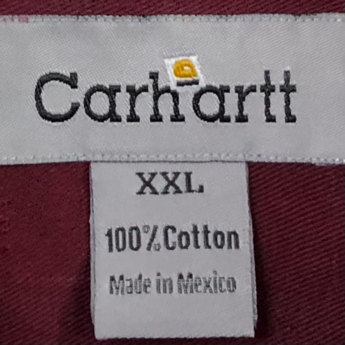 Xxl 칼하트 버건디 워크 빅셔츠 상품이미지3