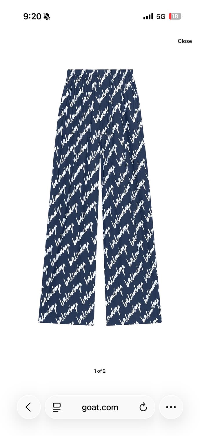 Balenciaga Scribble Pyjama Trouser 상품이미지1