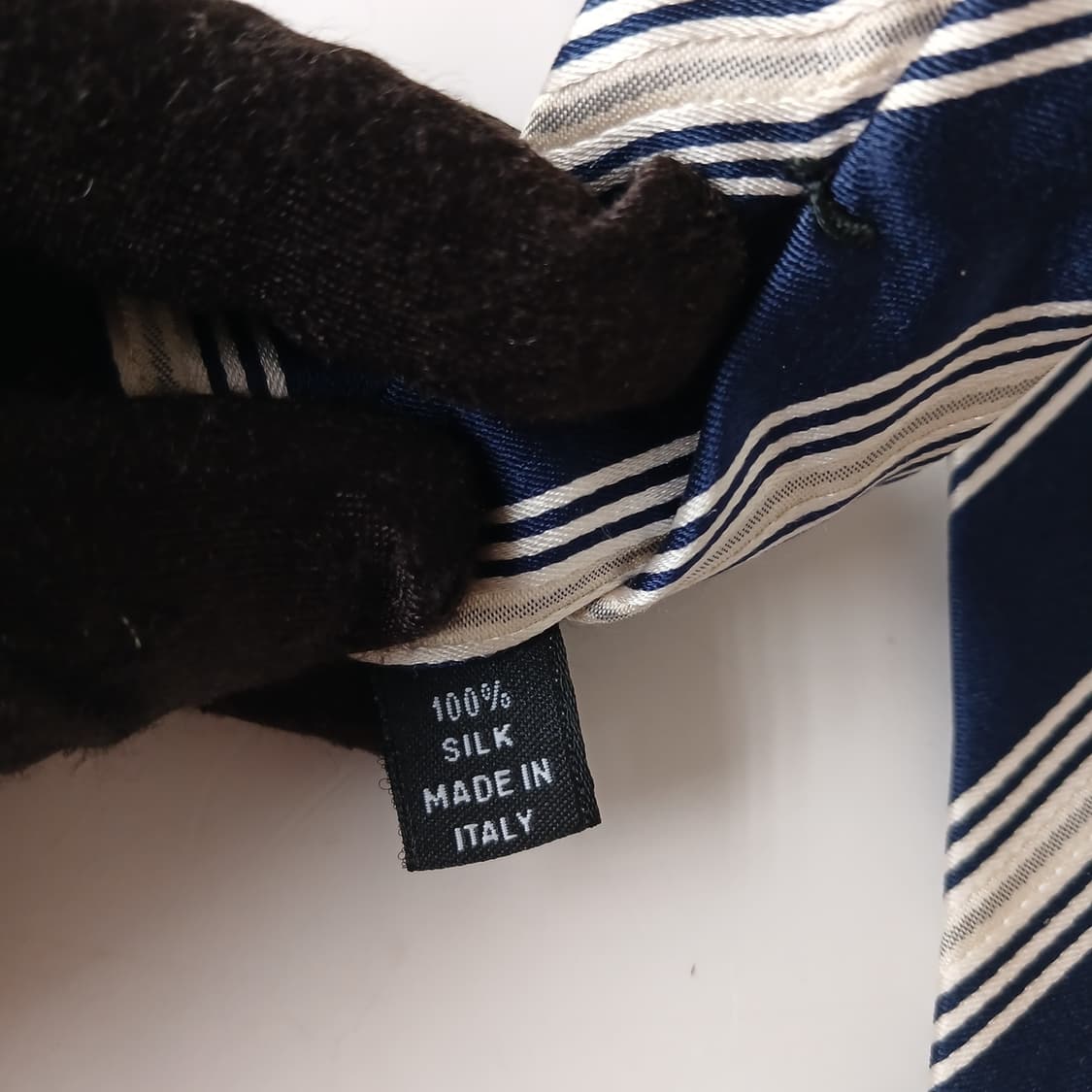 레노마 실크 네이비 스트라이프 넥타이 8.5cm A등급 A19733 상품이미지9