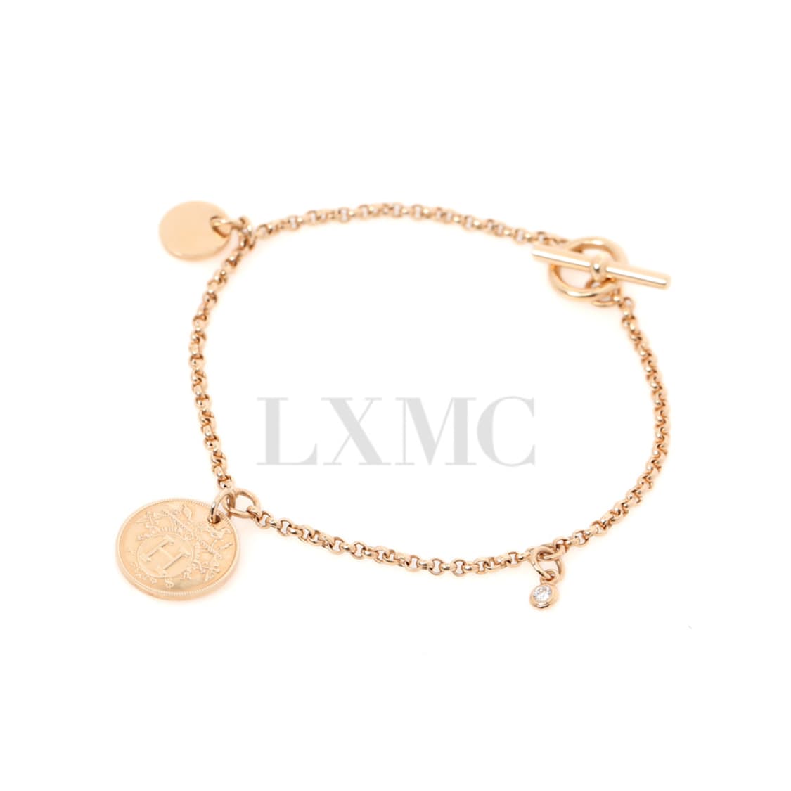 에르메스 코인 로즈골드 팔찌 Hermès Ex-Libris 브레이슬릿 H 상품이미지5