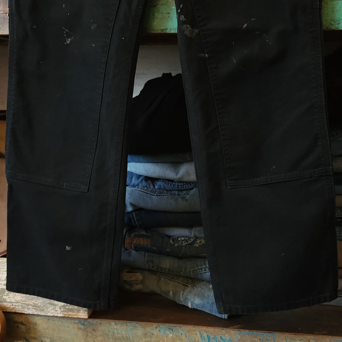 칼하트 워크팬츠 더블니 유틸리티 워크팬츠 블랙 31x30 상품이미지6