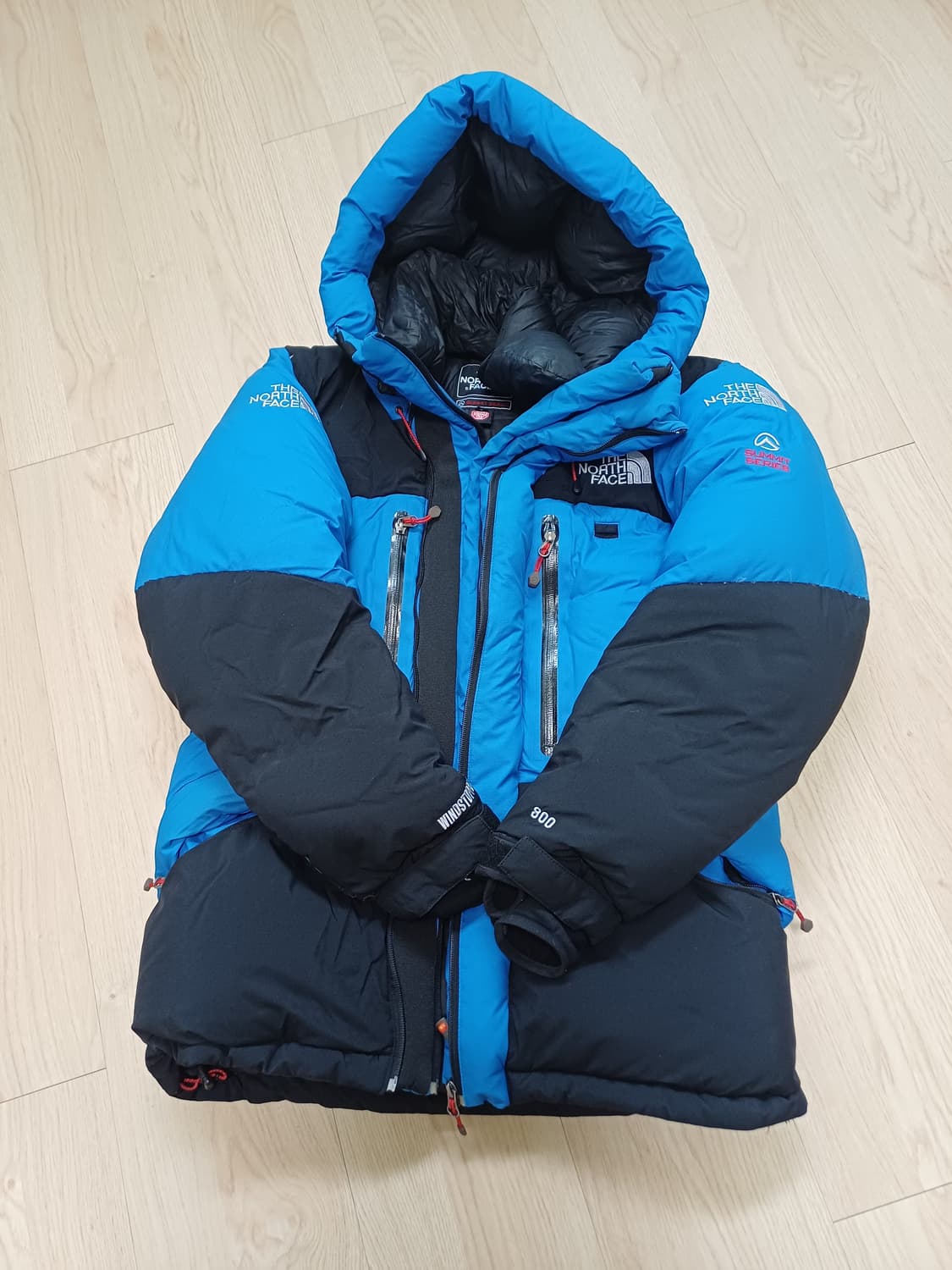 노스페이스 히말라야2 블루 패딩 파카 s 상품이미지1