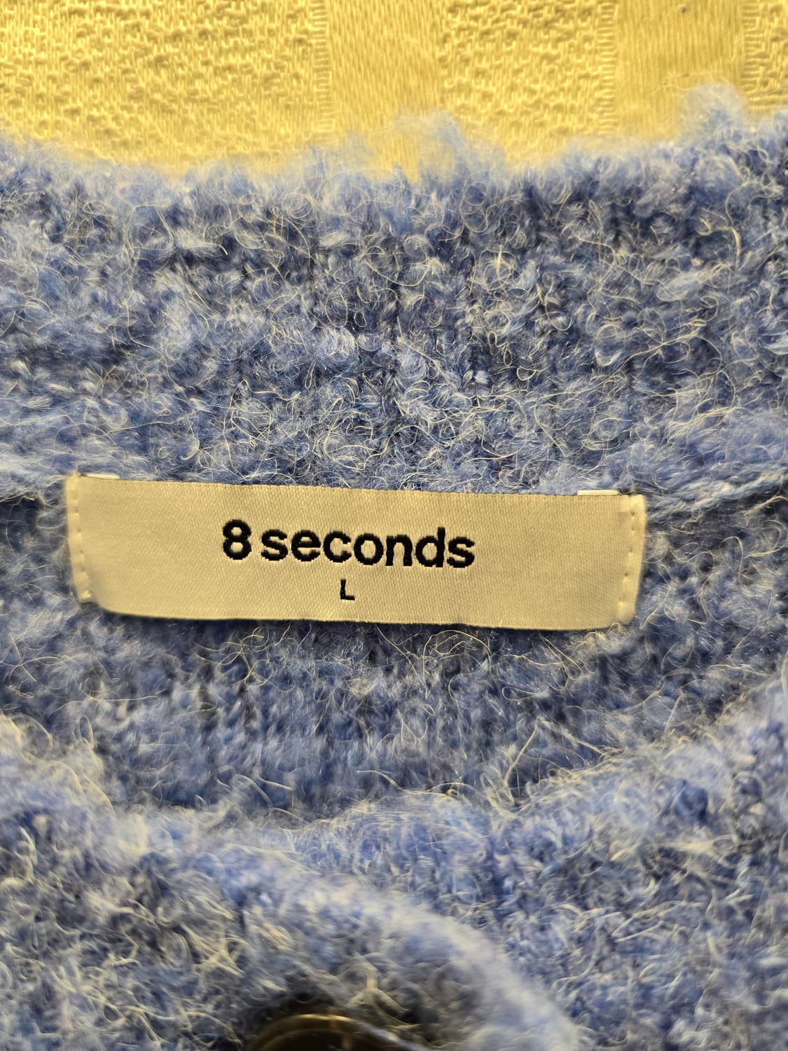 에잇세컨즈 부클 니트 가디건 블루 L(100) 상품이미지6