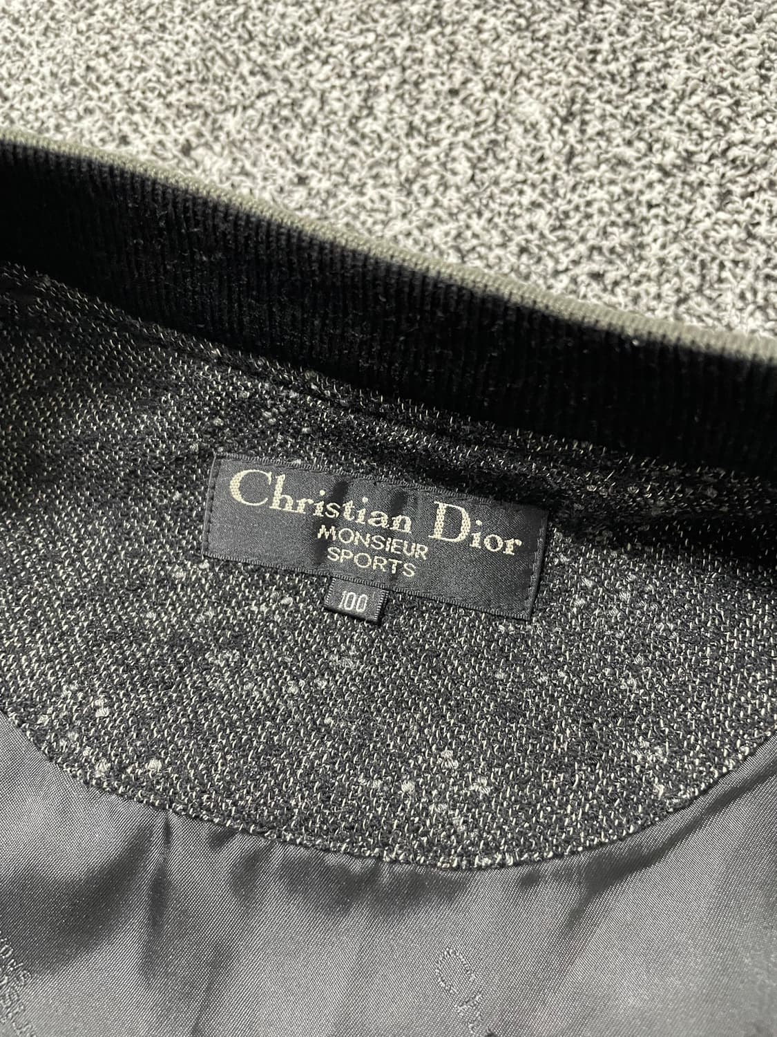 빈티지9. 크리스찬 디올 DIOR 몬슈어 스포츠 헤링본 블루종 자켓 상품이미지6