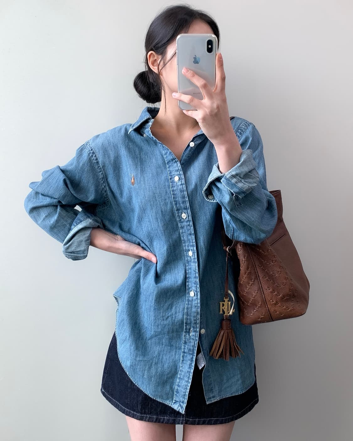 폴로 샴브레이 셔츠  상품이미지2