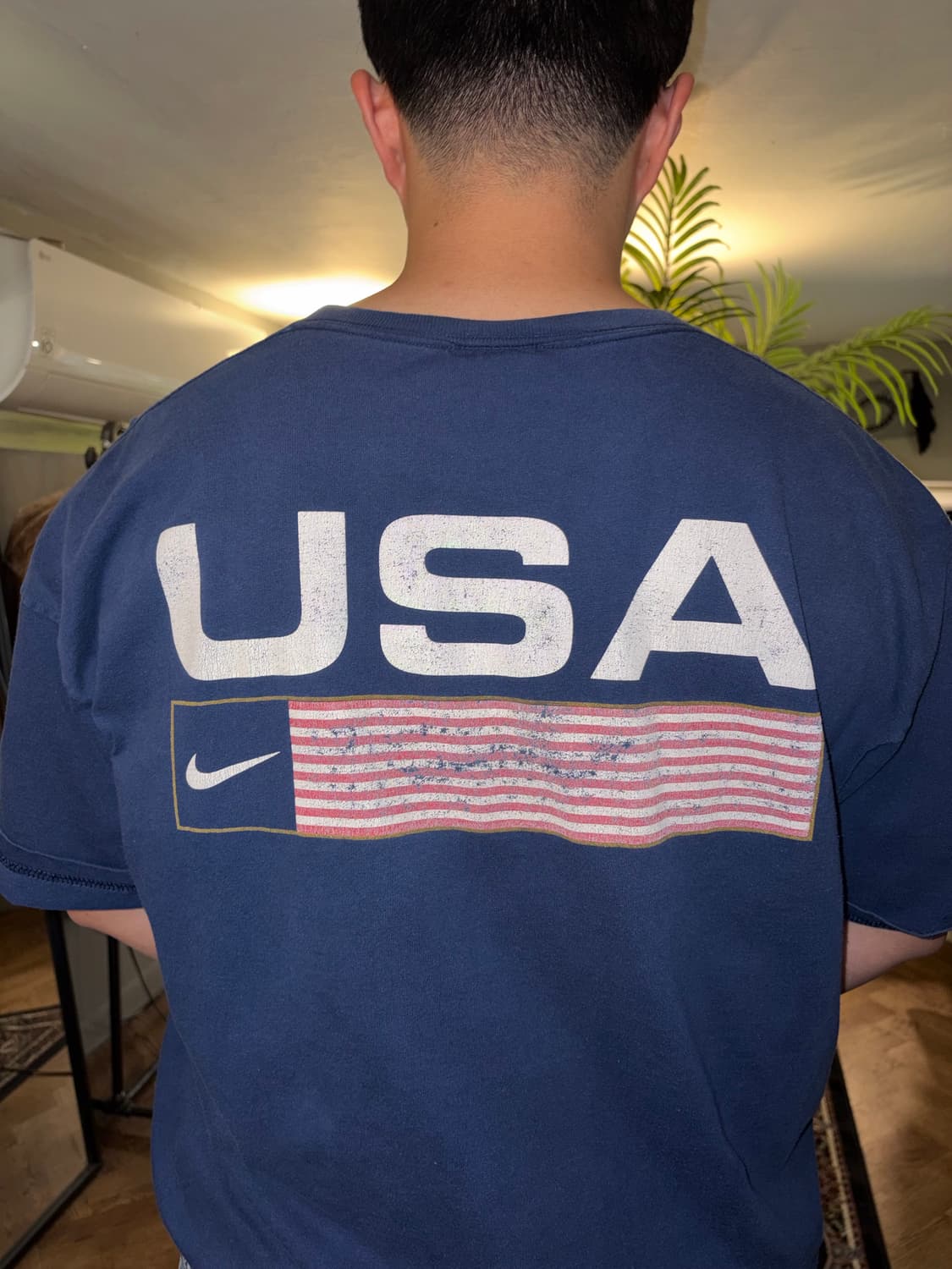 90’s Nike USA swoosh logo print T-shirt 상품이미지3