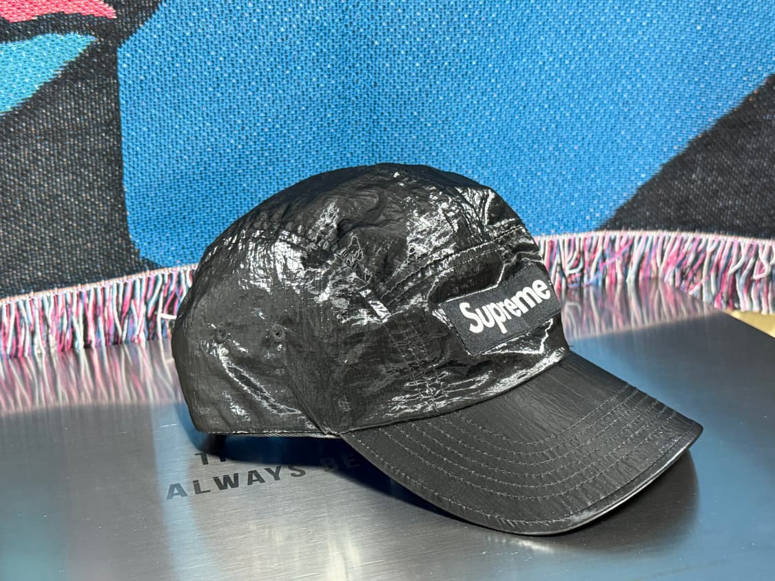 슈프림 글로스  립스탑 캠프캡 블랙 -23fw 상품이미지2