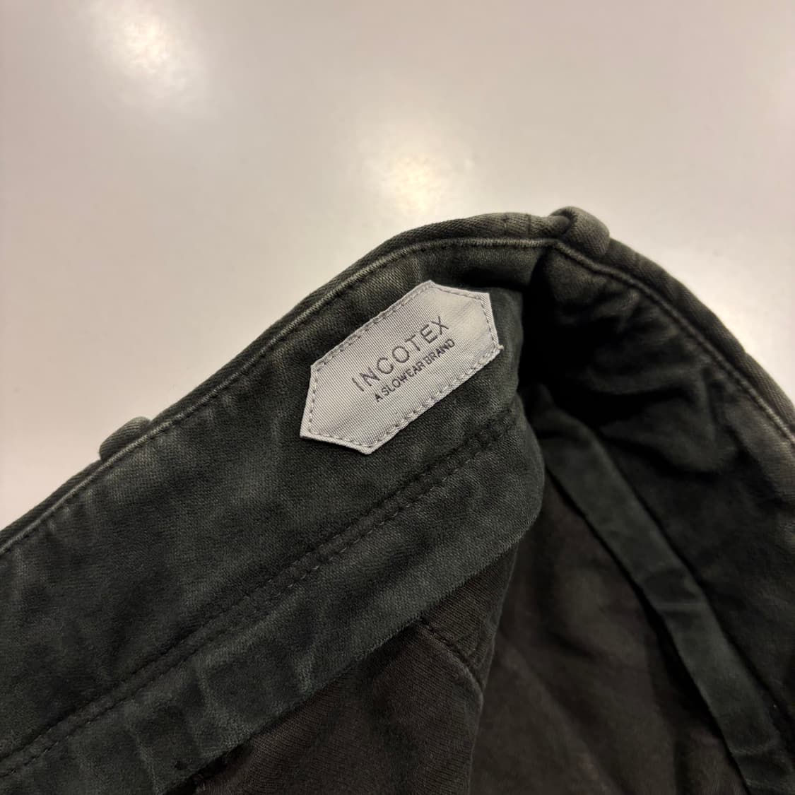 [48] 인코텍스 워시드 그린 코튼 팬츠 D563 상품이미지9