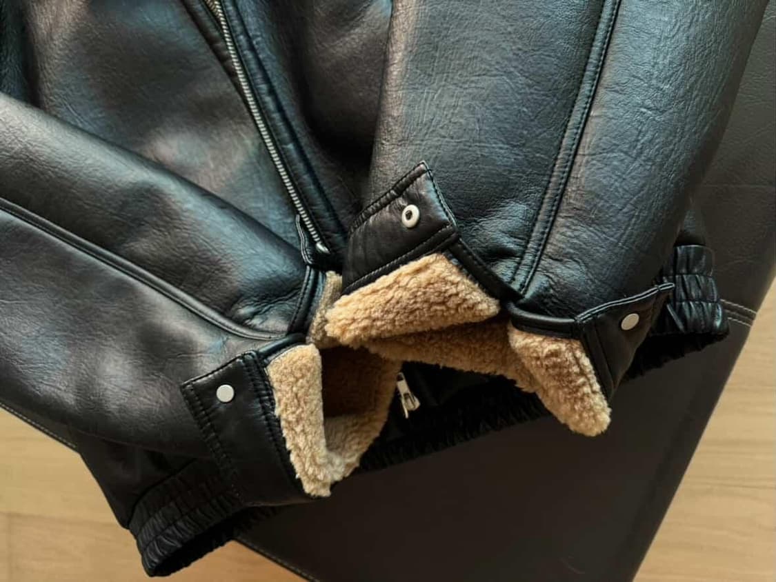 로우클래식 시어링 블루종 무스탕 L 상품이미지3