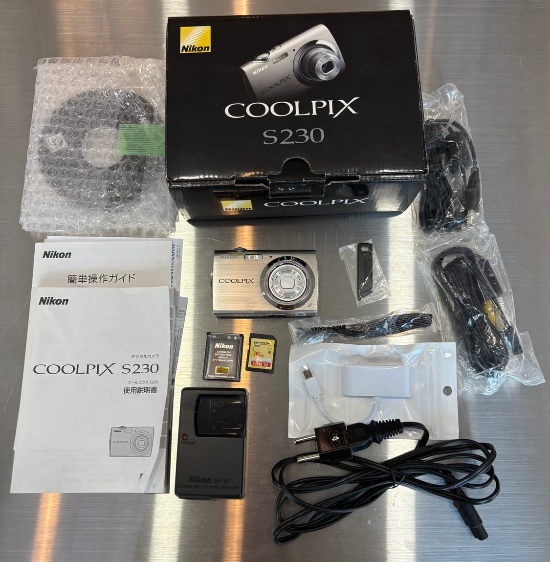 풀박/날짜표시)니콘 쿨픽스 s230 실버 빈티지디카 상품이미지2